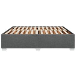 Berkfield Home Bed Frame without Mattress Dark Grey¬†Super King Fabric in Grey - Size: Super King - thumbnail 5