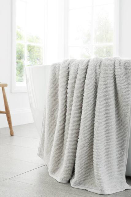 Bianca 'Soft Zero Twist Spa' Cotton Bath Sheet in Silver - image 1