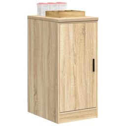Berkfield Home Garage Storage Cabinet Sonoma Oak 40x51x85 cm Solid Wood Pine in Brown - Size: 40 x 51 x 85 cm - thumbnail 1