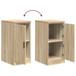 Berkfield Home Garage Storage Cabinet Sonoma Oak 40x51x85 cm Solid Wood Pine in Brown - Size: 40 x 51 x 85 cm - thumbnail 9