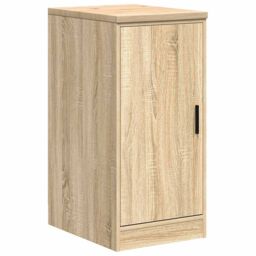Berkfield Home Garage Storage Cabinet Sonoma Oak 40x51x85 cm Solid Wood Pine in Brown - Size: 40 x 51 x 85 cm - thumbnail 2