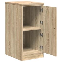 Berkfield Home Garage Storage Cabinet Sonoma Oak 40x51x85 cm Solid Wood Pine in Brown - Size: 40 x 51 x 85 cm - thumbnail 5