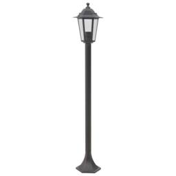 Berkfield Home Garden Post Lights 6 pcs E27 110 cm Aluminium Bronze in Brown - thumbnail 3