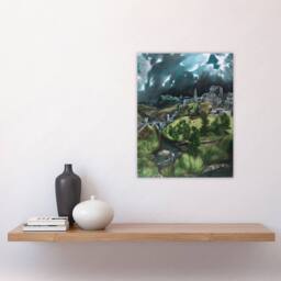 "Artery8 View of Toledo Landscape Painting El Greco Wall Art Poster Print - Size: W24"" x H32""" - thumbnail 4