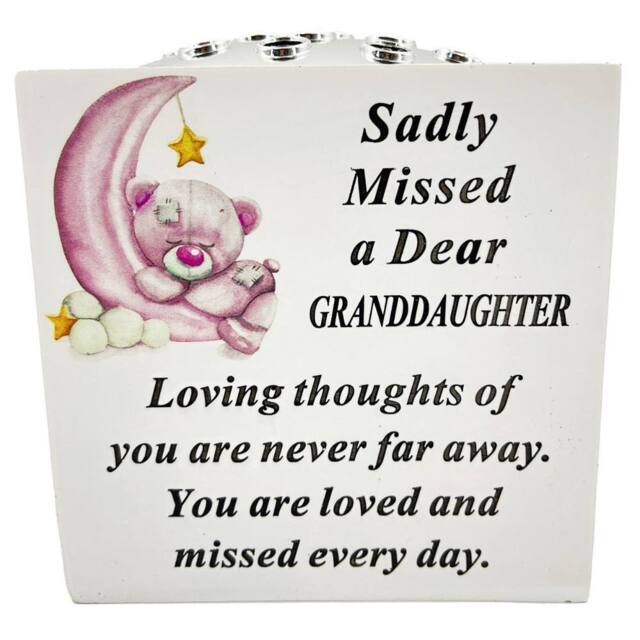 David Fischhoff Memorial Grave Bear On A Moon Rose Bowl - Granddaughter in White - image 1