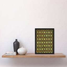 Artery8 William Morris Framed Wall Art Print Tulip & Lily Floral Pattern in Green - Size: A4 - thumbnail 2