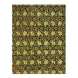 Artery8 William Morris Framed Wall Art Print Tulip & Lily Floral Pattern in Green - Size: A4 - thumbnail 3