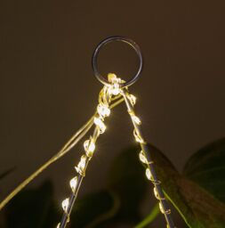 Samuel Alexander 30cm Light up Dewdrop Christmas Star with 120 Warm White LEDs in Silver - thumbnail 5