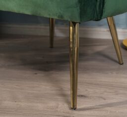 Nordlys Design Lounge Chair with Metal Legs in Green - thumbnail 6