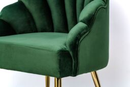 Nordlys Design Lounge Chair with Metal Legs in Green - thumbnail 7