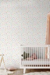 Hoopla Walls Alphabet Jumble 10m Matt Wallpaper in Light Green - thumbnail 1