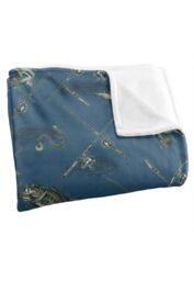 JQ Licensing Action Bass Fishing Pattern 2 Silky Touch Super Soft Throw Blanket 152 X 127 cm in White - thumbnail 3