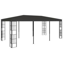 Berkfield Home Gazebo 3x6 m Anthracite in Black - thumbnail 2