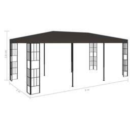 Berkfield Home Gazebo 3x6 m Anthracite in Black - thumbnail 7
