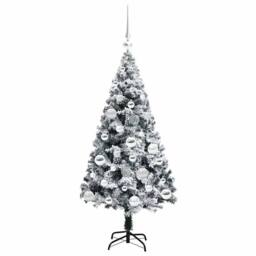 Berkfield Home Artificial Christmas Tree with 150 LEDs with Stand Green 120 cm - thumbnail 4