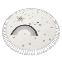 RugsX Yoyo Rug in White - Size: 160 cm diameter - thumbnail 1