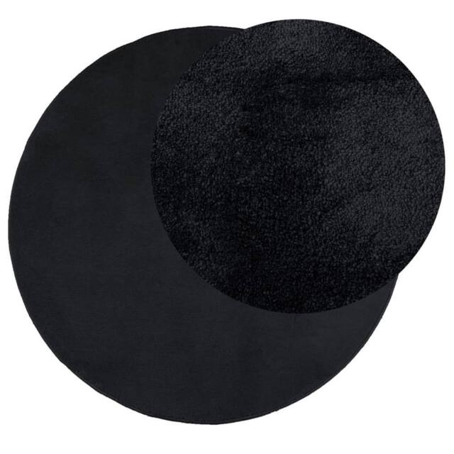 Berkfield Home Rug OVIEDO Short Pile Black √ò 200 cm - Size: Medium - image 1
