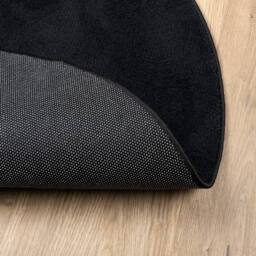 Berkfield Home Rug OVIEDO Short Pile Black √ò 200 cm - Size: Medium - thumbnail 5