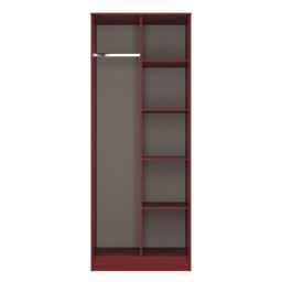 Ready Assembled 2 U Fuji Open Wardrobe (Ready Assembled) in Dark Red - thumbnail 2