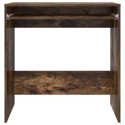 Berkfield Home Computer Desk Smoked oak Particle board Compact Simple in Brown - thumbnail 6