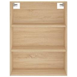 Berkfield Home Highboard Sonoma Oak 69.5x34x180 cm Engineered Wood in Light Brown - thumbnail 6