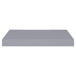 Berkfield Home Floating Wall Shelves 2 pcs Grey 40x23x3.8 cm MDF - thumbnail 5