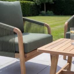 Artemis Home Andria 4-Seat Rope Garden Lounge Set in Green - Size: 4 Person - thumbnail 2