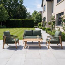 Artemis Home Andria 4-Seat Rope Garden Lounge Set in Green - Size: 4 Person - thumbnail 1