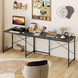 Costway L-Shaped Corner Computer Desk Reversible Study Writing Desk Workstation Home Office Laptop Table Grey - thumbnail 7