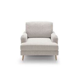 Abakus Direct Harper Armchair - Durable & Easy Clean Upholstery in Cream - thumbnail 9