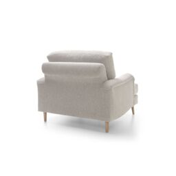 Abakus Direct Harper Armchair - Durable & Easy Clean Upholstery in Cream - thumbnail 7