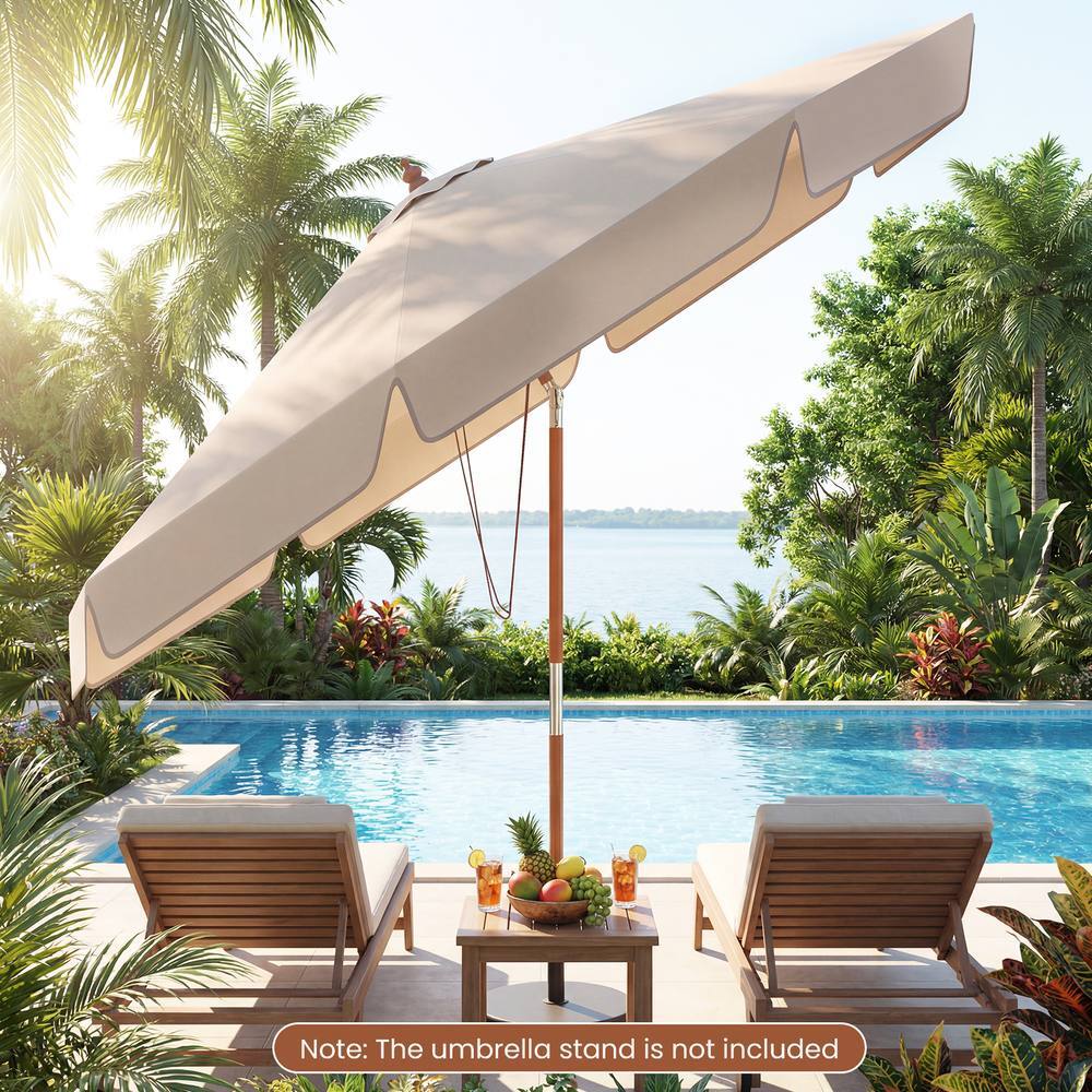 amazon uk patio umbrellas HARICSET Umbrella Outdoor Patio Garden Parasol Heavy Duty Performance Polyester Fabric Sun Shade That Fits Most Umbrella Table And Stand(Size:2.5 * 2.5m(45Lbase),Color:white light) Garden Outsunny 2.6 m Garden Parasol