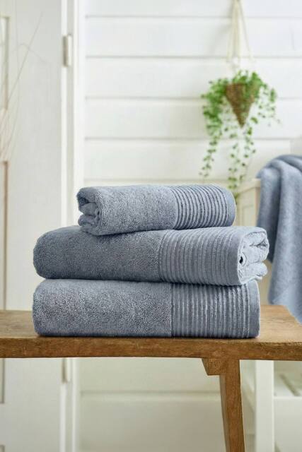 Deyongs Avelon Soft Touch Zerotwist 100% Cotton Towel in Blue - image 1
