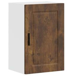 Berkfield Home Kitchen Wall Cabinet¬†Porto Smoked Oak Engineered Wood in Brown - thumbnail 1