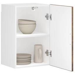 Berkfield Home Kitchen Wall Cabinet¬†Porto Smoked Oak Engineered Wood in Brown - thumbnail 2