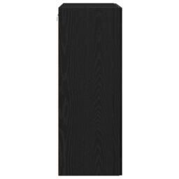 Berkfield Home Wall-Mounted Cabinet with Glass Doors Black Oak 69, 5x34x90 cm - Size: 5 x 34 x 90 cm - thumbnail 7