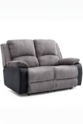 More4Homes Postana Manual Recliner Bonded Leather 1+2+3 Seater Sofa Set in Grey - thumbnail 4
