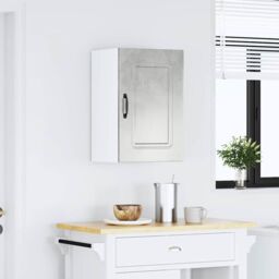 Berkfield Home Kitchen Wall Cabinet Kalmar Concrete Grey Engineered Wood - thumbnail 3
