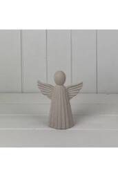 KDMD Sand Texture Effect Ceramic Angel Decoration in Light Sand - thumbnail 1