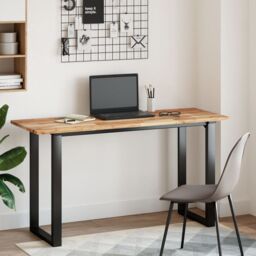 Berkfield Home Desk Top Oil Finished 140x50x2 cm Solid Wood Acacia in Brown - Size: 140 x 50 x 2 cm - thumbnail 2
