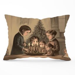 Warren Reed - Designer Christmas Candles Cushions - Size: 45 cm x 45 cm - thumbnail 1