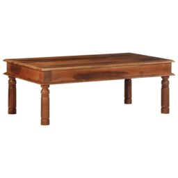 Berkfield Home Coffee Table 110x60x40 cm Solid Wood Acacia in Brown - Size: 110 x 60 x 40 cm - thumbnail 1