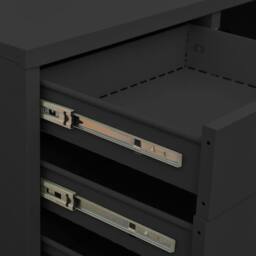 Berkfield Home Office Cabinet Anthracite 90x40x102 cm Steel in Black - Size: 90 x 40 x 102 cm - thumbnail 8