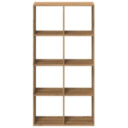 Berkfield Home Room Divider Bookcase Artisan Oak 69.5x29x137.5 cm Engineered Wood in Brown - thumbnail 5