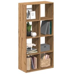Berkfield Home Room Divider Bookcase Artisan Oak 69.5x29x137.5 cm Engineered Wood in Brown - thumbnail 1
