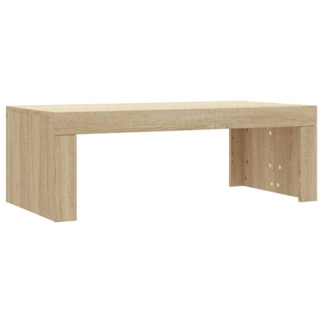 Berkfield Home Coffee Table Sonoma Oak 102x50x36 cm Engineered Wood in Light Brown - Size: 102 x 50 x 36 cm - image 1