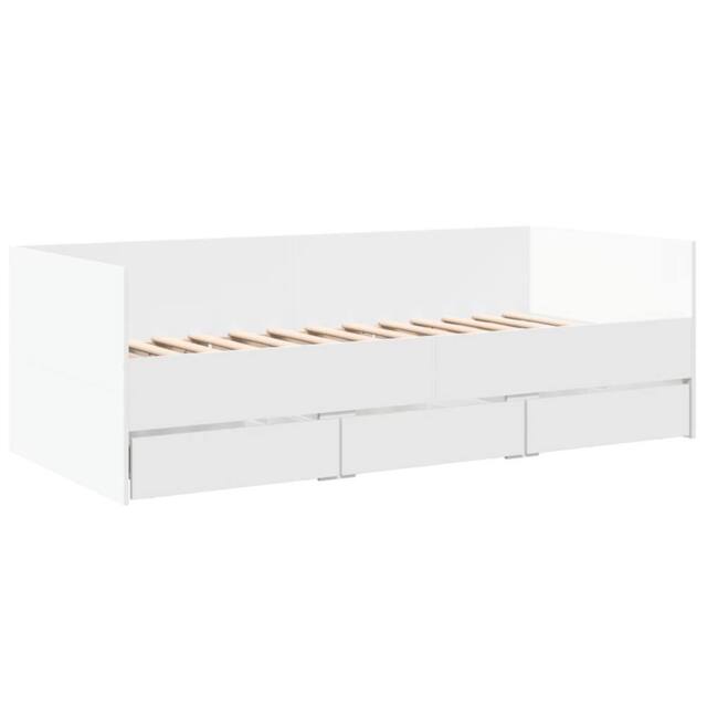 Berkfield Home Versatile Daybed with Drawers without Mattress White 75x190 cm Sm - image 1