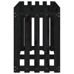 Berkfield Home Garden Raised Bed with Fence Design Black 150x50x70 cm Solid Wood Pine - Size: 150 x 50 x 70 cm - thumbnail 6