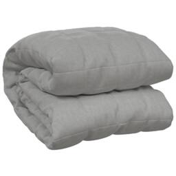 Berkfield Home Weighted Blanket Grey 135x200 cm Single 6 kg Fabric - thumbnail 3
