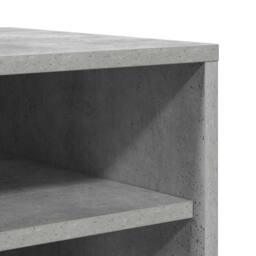 Berkfield Home Shoe Cabinet Concrete Grey 60x35x92 cm Engineered Wood - Size: 60 x 35 x 92 cm - thumbnail 7